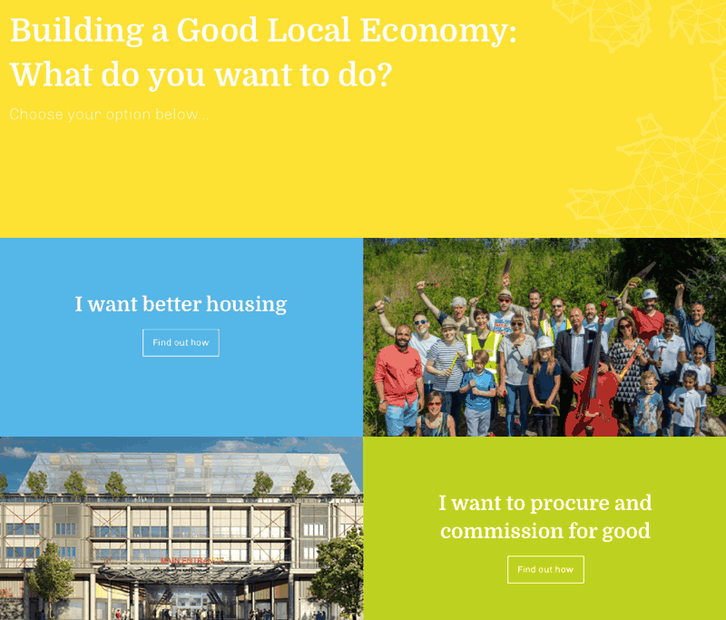 Building a Good Local Economy website