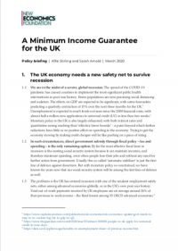 Building a Minimum Income Guarantee for the UK