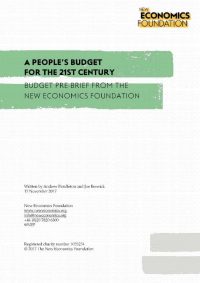 A People's Budget for the 21st century