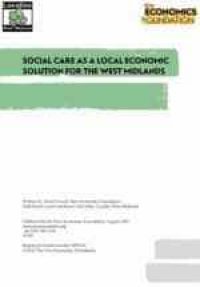 Social Care as a Local Economic Solution for the West Midlands