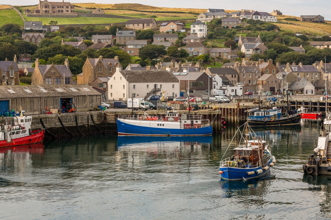 Fishing boats in Stromness Marina