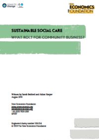 Sustainable social care
