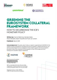 Greening the Eurosystem collateral framework