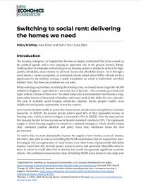 Switching to social rent