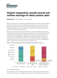 Airport expansion would cancel out carbon savings of clean power plan