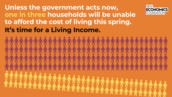 One in three households will be unable to afford the cost of living this spring.