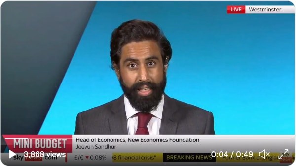 Jeevun Sandher on Sky News
